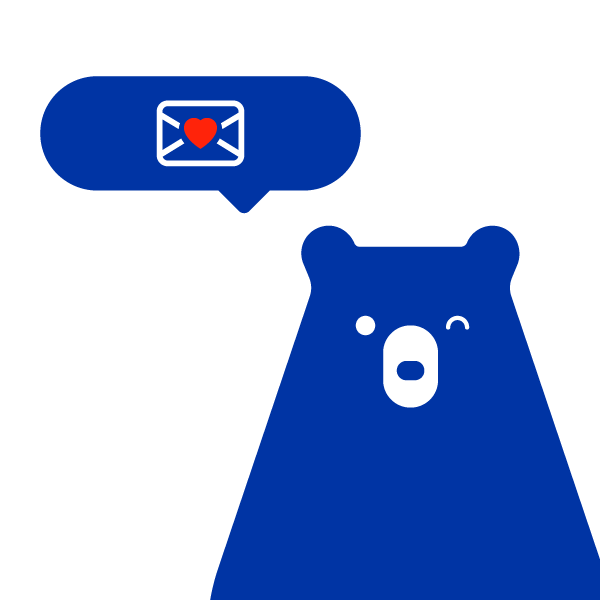 email bear character
