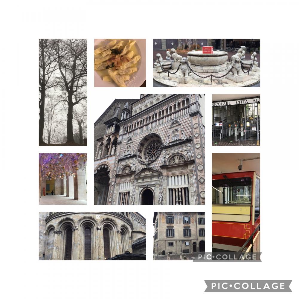 Bergamo Alta collage di immagine