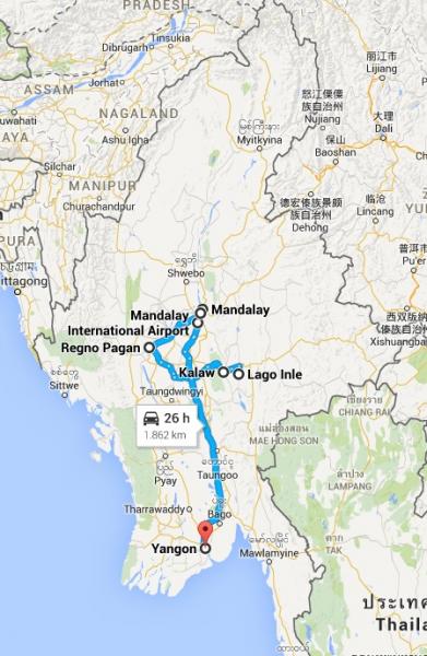 Itinerario Birmania a Oltranza