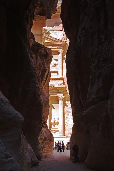 Petra first glimpse
