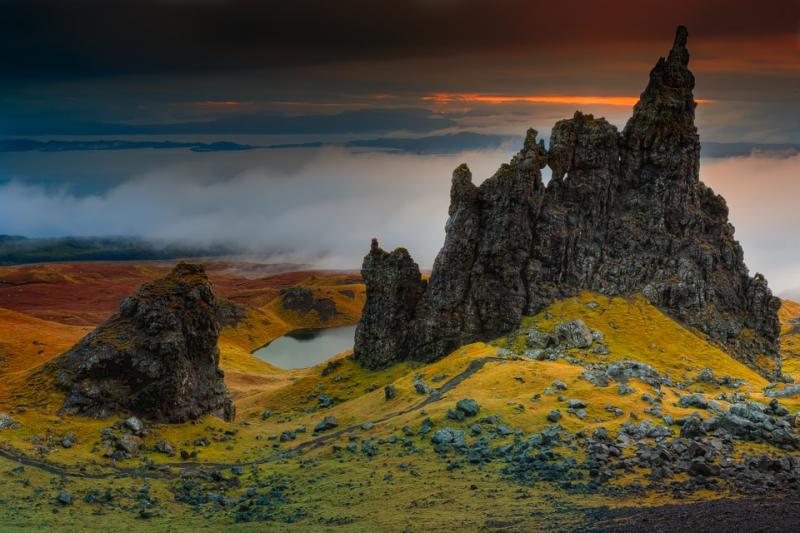 Rock, Cliff, Scotland, Isle Of Skye